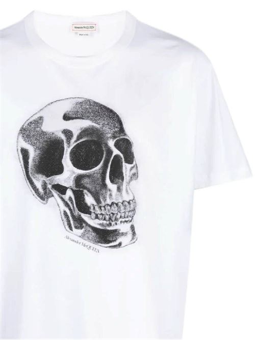 Men's T-shirt with print. Alexander McQueen | 776351QTAAQ0909